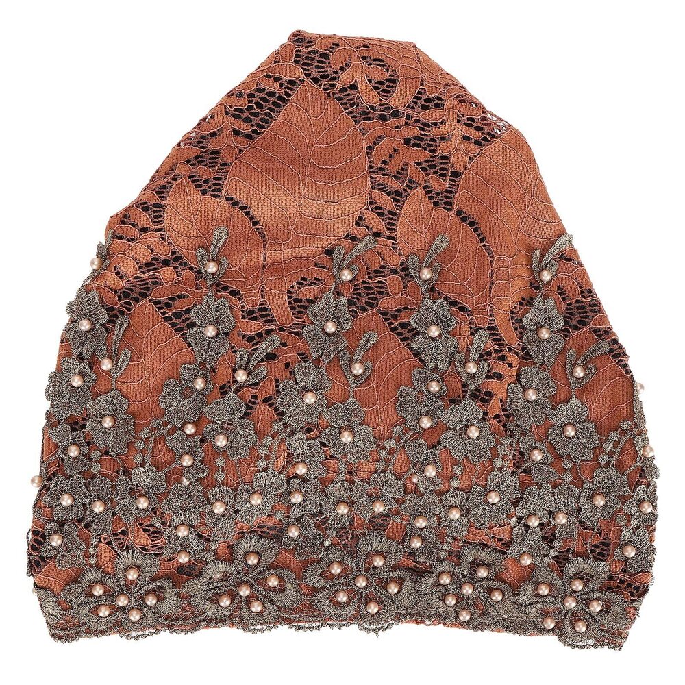 3457 Bonnet Casual Hat Fashion Beaded Lace Breathable Loose Lazy Beanie 27